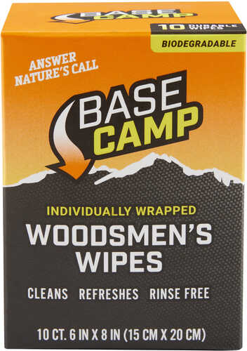 Dead Down Wind Base Camp Woodmen's Wipes Textured/Biodegradable 6" X 8" 1