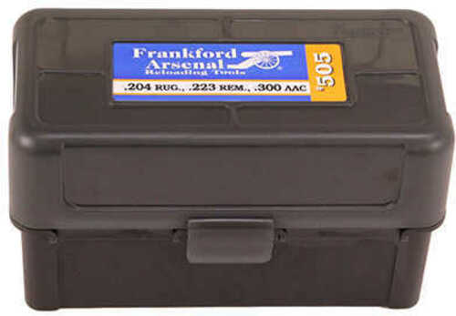 Battenfeld Hinge-Top Ammo Box 17 Cal 204 223 Black High Density Polymer 50Rd