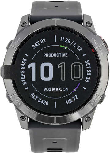Garmin 010-02541-00 Fenix 7x Solar Slate Gray Black