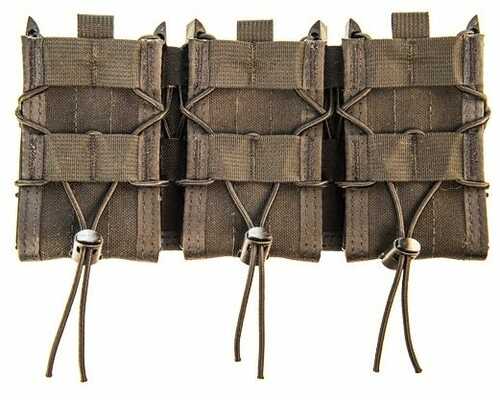 High Speed Gear Triple Taco Shingle Mag Pouch Black Nylon W/Polymer Divider Holds 3 Rifle Mags