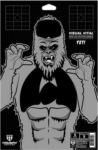 Triumph Systems 031513006 Threat Down Reactive Splatter Target Yeti Hanging Paper 30"H X 22"W