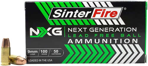 9mm Luger 100 Grain FMJ 50 Rounds Sinterfire Inc Ammunition