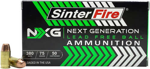 SinterFire Inc NXG 380 ACP 75 Grain Lead Free Ball 50 Per Box