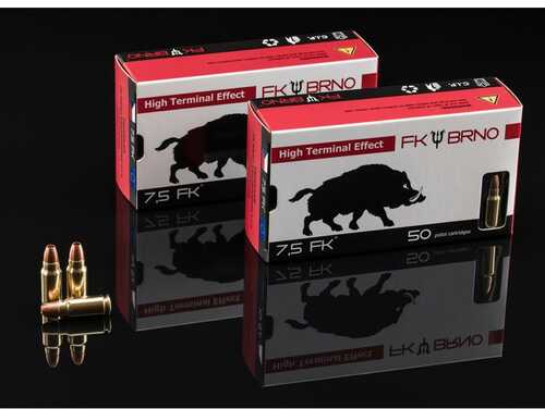 FK BRNO F5 Ammo 7.5 FK 95 Grain Hollow Point 50/600 FK-AMMOF5-50