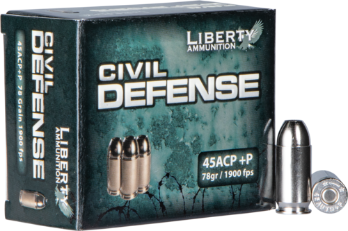 45 ACP 78 Grain Hollow Point 20 Rounds Liberty Ammunition