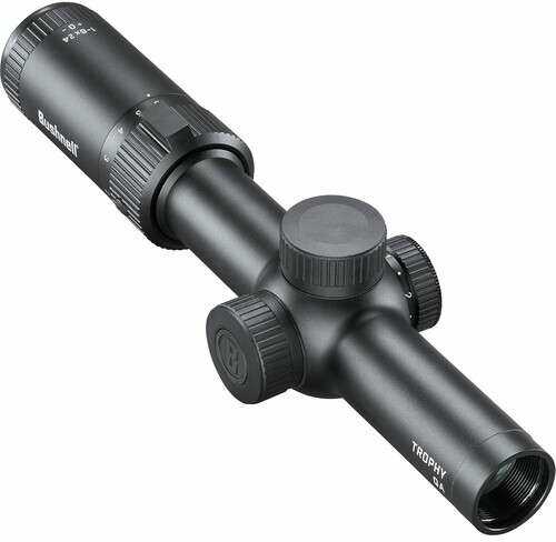 Bushnell Trophy Quick Acquisition Black 1-6X 24mm 30mm Tube 0.5 MOA Illuminated Dot Drop Reticle