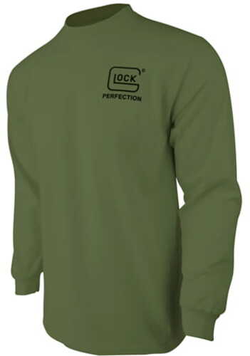 Glock Ap96065 Born In Austria Military Green Pre-shrunk Cotton Long Sleeve Small