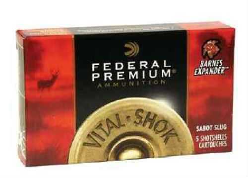 12 Gauge 2-3/4" Lead Slug  1 oz 5 Rounds Federal Shotgun Ammunition