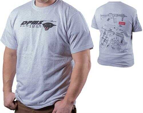 DPMS PDW Schematic T-Shirt Gray LRG