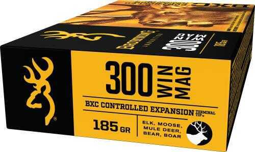 300 Win Mag 185 Grain Ballistic Tip 20 Rounds Browning Ammunition 300 Winchester Magnum