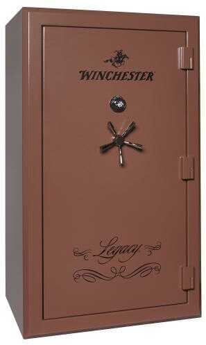 Winchester Safes L72425313M Legacy 53 Gun 72" H x 42" 30" D (Exterior) Mechanical Lock Saddle Brown