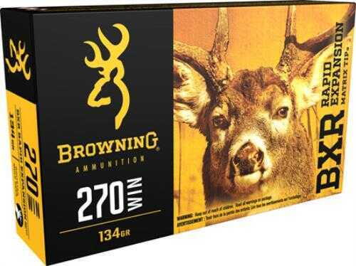 270 Win 134 Grain E-TIP 20 Rounds Browning Ammunition 270 Winchester