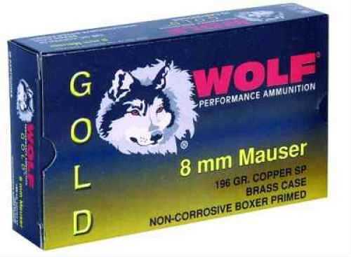 8mm Mauser 196 Grain Soft Point 20 Rounds Wolf Ammunition