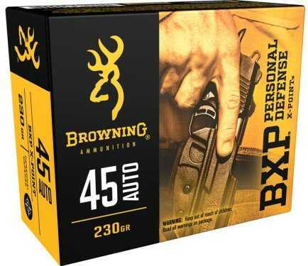 45 ACP 230 Grain Hollow Point 20 Rounds Browning Ammunition