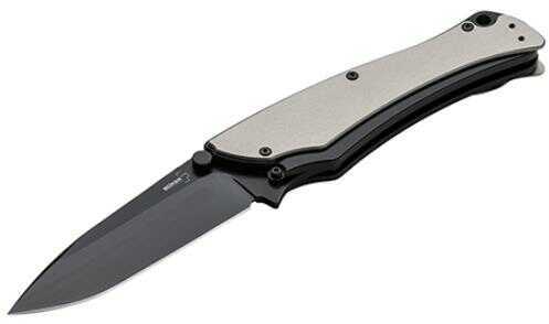 Boker Plus Folder 3.5" AUS-8 Drop Point Stainless Steel Black Oxide 01Bo043