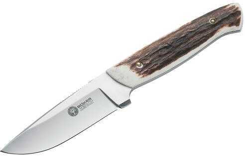 Boker 02BA319H Stag Hunter 3.50" Drop Point Plain N695 Blade 4" Rugged Stag Handle