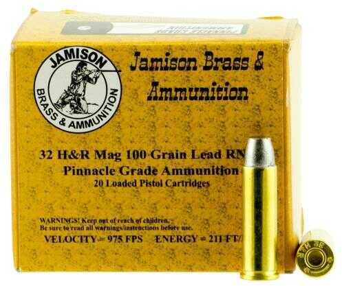 32 H&R MAG 100 Grain Lead 20 Rounds Jamison Ammunition