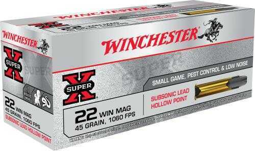 22 Win Mag Rimfire 45 Grain Jacketed Hollow Point 50 Rounds Winchester Ammunition Magnum