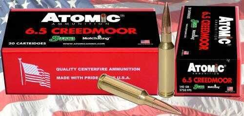 6.5 Creedmoor 142 Grain Hollow Point 20 Rounds Atomic Ammunition