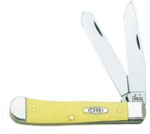 Case Knife Yellow Handle Trapper