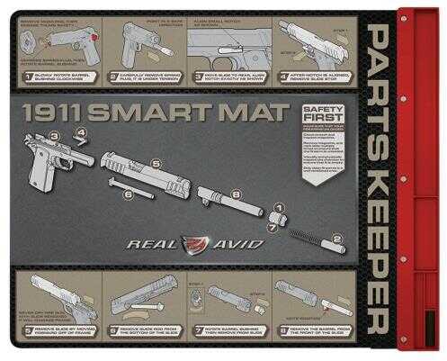 AVID Mat Smart 1911 Cleaning Mat Parts Keeper Tray Magnetic Compartment Oil/Solvent Resistant Coating 19" x 16" AV1911SM