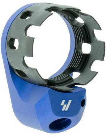 Strike Industries AR Enhanced Castle Nut & Extended End Plate- Blue