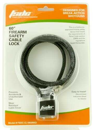 Firearm Safety Devices CL1850RKD Cable Gun Lock Black