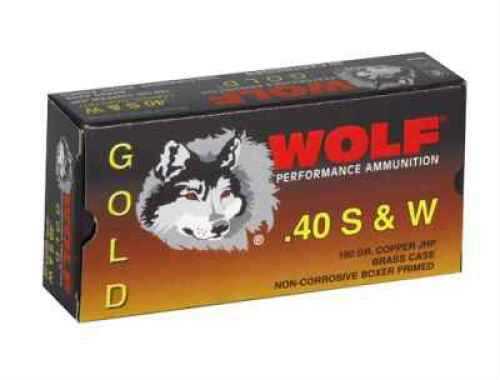 40 S&W 180 Grain Hollow Point 50 Rounds Wolf Ammunition