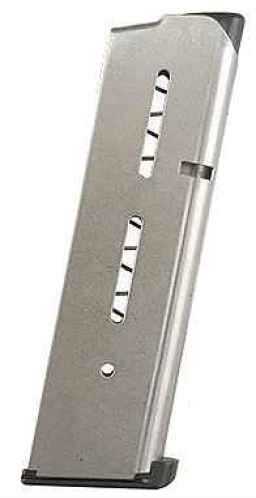 Wilson Combat 8 Round Stainless Magazine With Low Profile Butt Pad For 1911 45 ACP Md: 47Dc