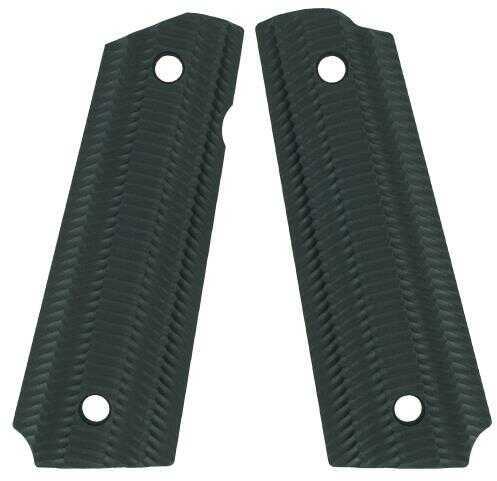 VZ Grips 1911 Panels Aliens Textured G10 Black Md: ALBXA