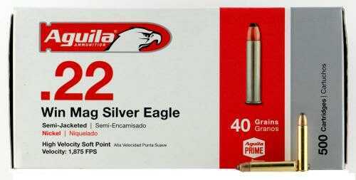22 Win Rimfire 40 Grain Jacketed Soft Point 1000 Rounds Aguila Ammunition Winchester