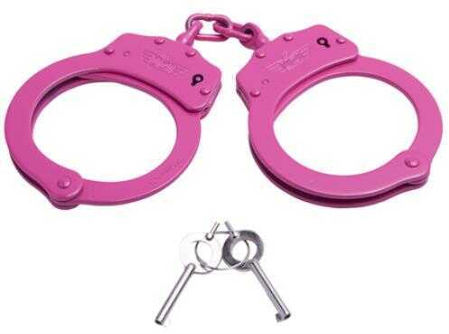 Uzi Accessories UZIHCCPINK Law Enforcement Chain Link Handcuff Pink