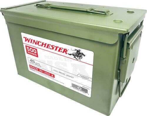 45 ACP 230 Grain Full Metal Jacket 500 Rounds Winchester Ammunition
