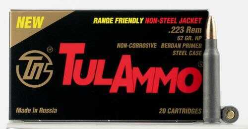 223 Rem 62 Grain Hollow Point 20 Rounds TULA Ammunition 223 Remington