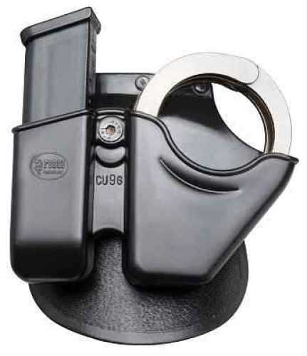 Fobus CU9G Handcuff/Magazine Combo Case Fits Glock & HK 9mm/357/40 (Paddle) Plastic Black