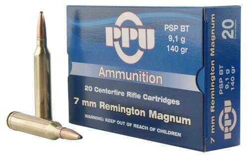 7mm Rem Mag 140 Grain Jacketed Soft Point 20 Rounds Prvi Partizan Ammunition 7mm Remington Magnum