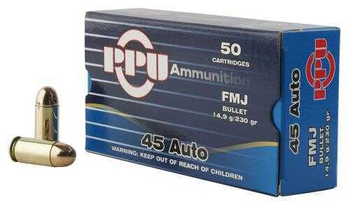 45 ACP 230 Grain FMJ 50 Rounds Prvi Partizan Ammunition