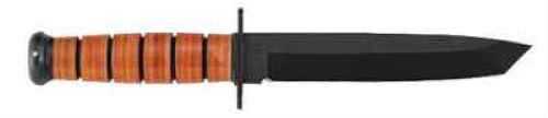Kabar Tanto Fixed Knife With Plain Edge & Leather Handle Md: 1264CP