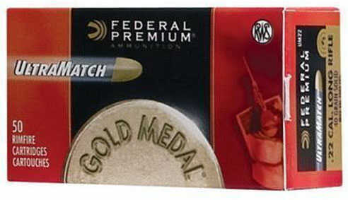 Federal 22LR 40 Grain Premium Ultra Match Per 50 Ammunition Md: Um22