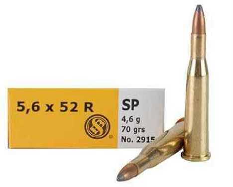 5.6X52R 70 Grain Soft Point 20 Rounds Sellior & Bellot Ammunition