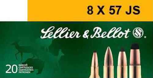 8mm Mauser 196 Grain Soft Point 20 Rounds Sellior & Bellot Ammunition