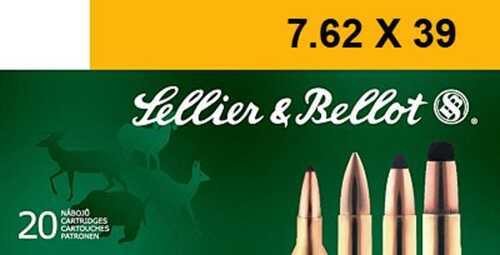 7.62X39mm 123 Grain Jacketed Soft Point 20 Rounds Sellior & Bellot Ammunition