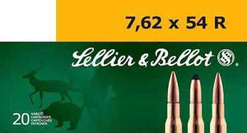 7.62X54mm Russian 180 Grain Soft Point 20 Rounds Sellior & Bellot Ammunition