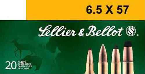 6.5mmX57 131 Grain Soft Point 20 Rounds Sellior & Bellot Ammunition