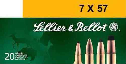 7x57mm Mauser 140 Grain Full Metal Jacket 20 Rounds Sellior & Bellot Ammunition