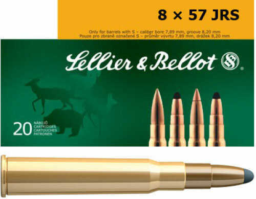 8x57 JRS 196 Grain Soft Point 20 Rounds Sellior & Bellot Ammunition