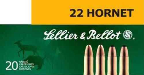 22 Hornet 45 Grain Full Metal Jacket 20 Rounds Sellior & Bellot Ammunition