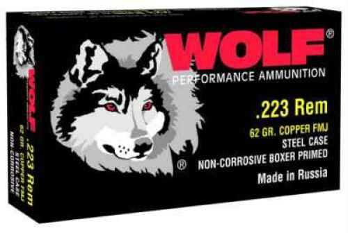 223 Rem 62 Grain Full Metal Jacket 500 Rounds Wolf Ammunition 223 Remington