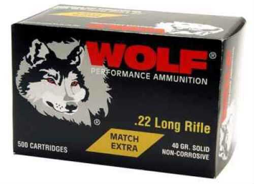 22 Long Rifle 40 Grain Lead 5000 Rounds Wolf Ammunition