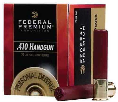 410 Gauge 3" Lead 000 Buck  5 Pellets 20 Rounds Federal Shotgun Ammunition
